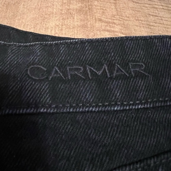 NWT Carmar Denim Alecto Mini Skirt with Studded Detail Frayed Edge - Picture 4 of 11